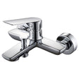 Frontline Aquaflow Sleek Wall Mounted Bath Shower Mixer Chrome - Chrome - FMART9900C