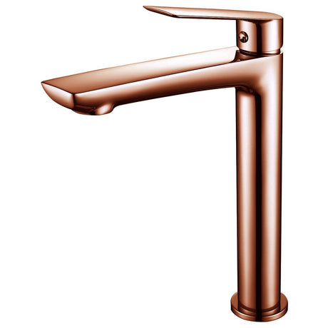 Frontline Aquaflow Sleek Tall Basin Mixer - Rose Gold - FMART9914RG - TAP 'N' SHOWER