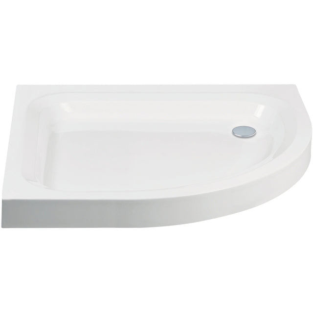 Frontline Aquaglass Quadrant RH Shower Tray 1000x800mm - White - JTUFR1080RQ