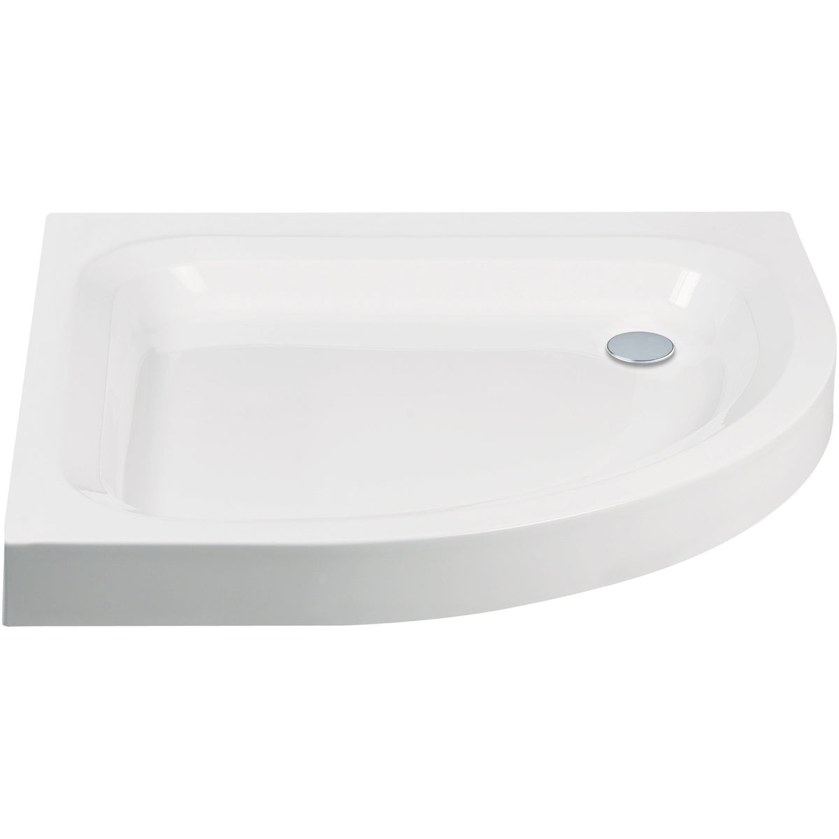 Frontline Aquaglass Quadrant Shower Tray 800mm - White - JTUFR80Q