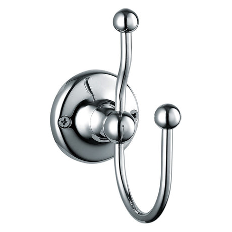 Frontline Holborn Double Robe Hook - Chrome - LMHAB301