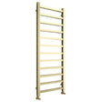 Frontline Aqua Mineral Square Heated Towel Rail - Brushed Brass - LMNRSUN - NF02 - BB - TAP 'N' SHOWER