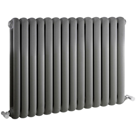 Frontline Kenmare Horizontal Column Radiator 853x600mm - Anthracite - LMNRSUN - R13 - 85A - TAP 'N' SHOWER