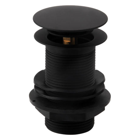 Frontline Unslotted Sprung Plug Basin Waste - Matt Black - LMWE106U - MB - TAP 'N' SHOWER