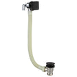 Frontline Aquaflow Cascade Square Overflow Bath Filler - Matt Black - LMWE243Q-MB