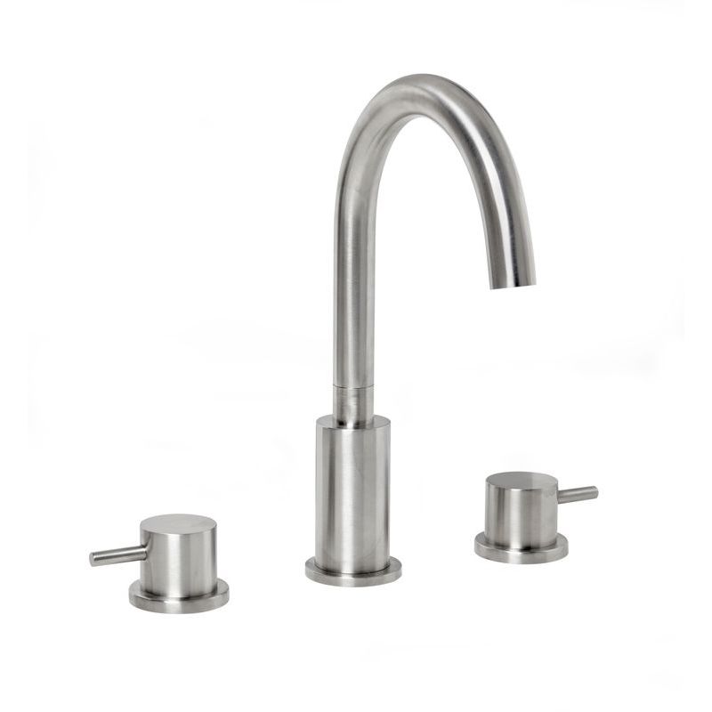 Frontline Aquaflow Solito 3 Hole Basin Mixer with Click-Clack Waste - Chrome - S917-1000