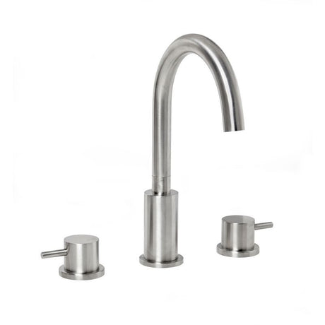 Frontline Aquaflow Solito 3 Hole Basin Mixer with Click-Clack Waste - Chrome - S917-1000