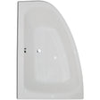 Frontline Aquabathe LH Cloud Corner Bath 1500 x 1000mm - White - SI25224101