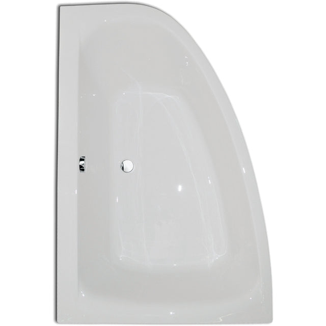 Frontline Aquabathe LH Cloud Corner Bath 1500 x 1000mm - White - SI25224101