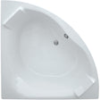 Frontline Aquabathe Luxe Corner Bath with Built Headrest 1400 x 1400mm - White - SI25292101