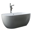 Frontline Aquabathe Summit Luxury Freestanding Bath 1500x700mm - White - SI806052