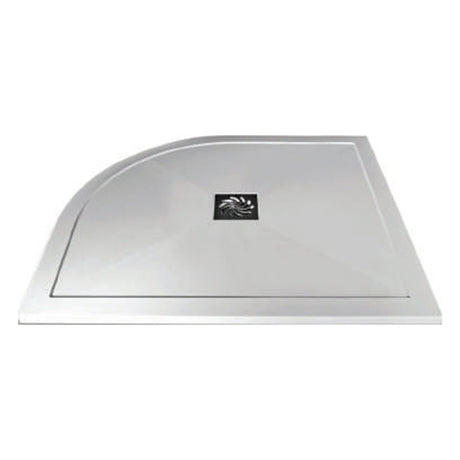 Frontline Aquaglass Slimline RH Offset Quadrant Shower Tray 1000x800mm - White - ST2510X80QR