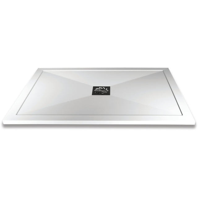 Frontline Aquaglass Slimline Shower Tray 1200x700mm - White - ST2512X70