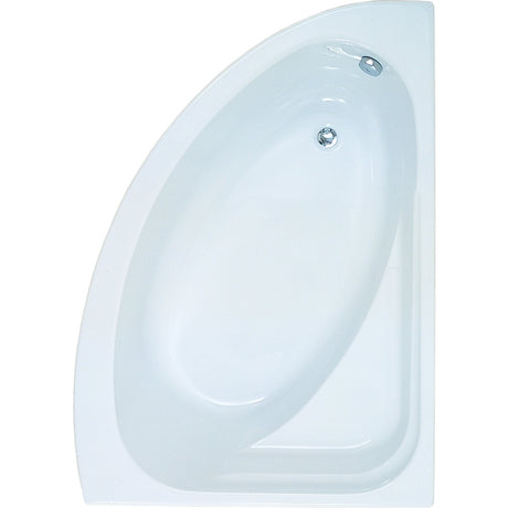 Frontline Aquabathe Orlah RH Offset Corner Tungstenite Bath 1500 x 1040mm - White - TRTOCR