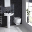 Frontline Aqua Cubix Wall Hung Cloakroom Suite - White - WHSUITE-CUBIX