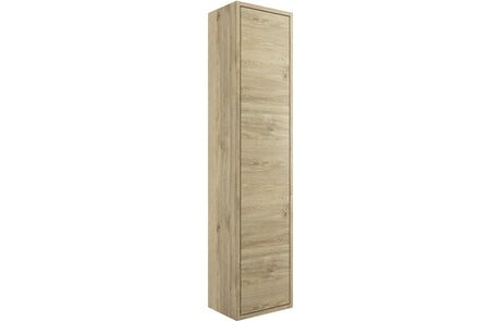 Prystine McAllen 1 Door Wall Hung Tall Unit 300mm - Havana Oak - PRIS2102