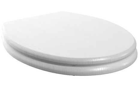 Prystine Mesquite Soft Close Wood Effect Toilet Seat - Satin White Ash - PRIS2595