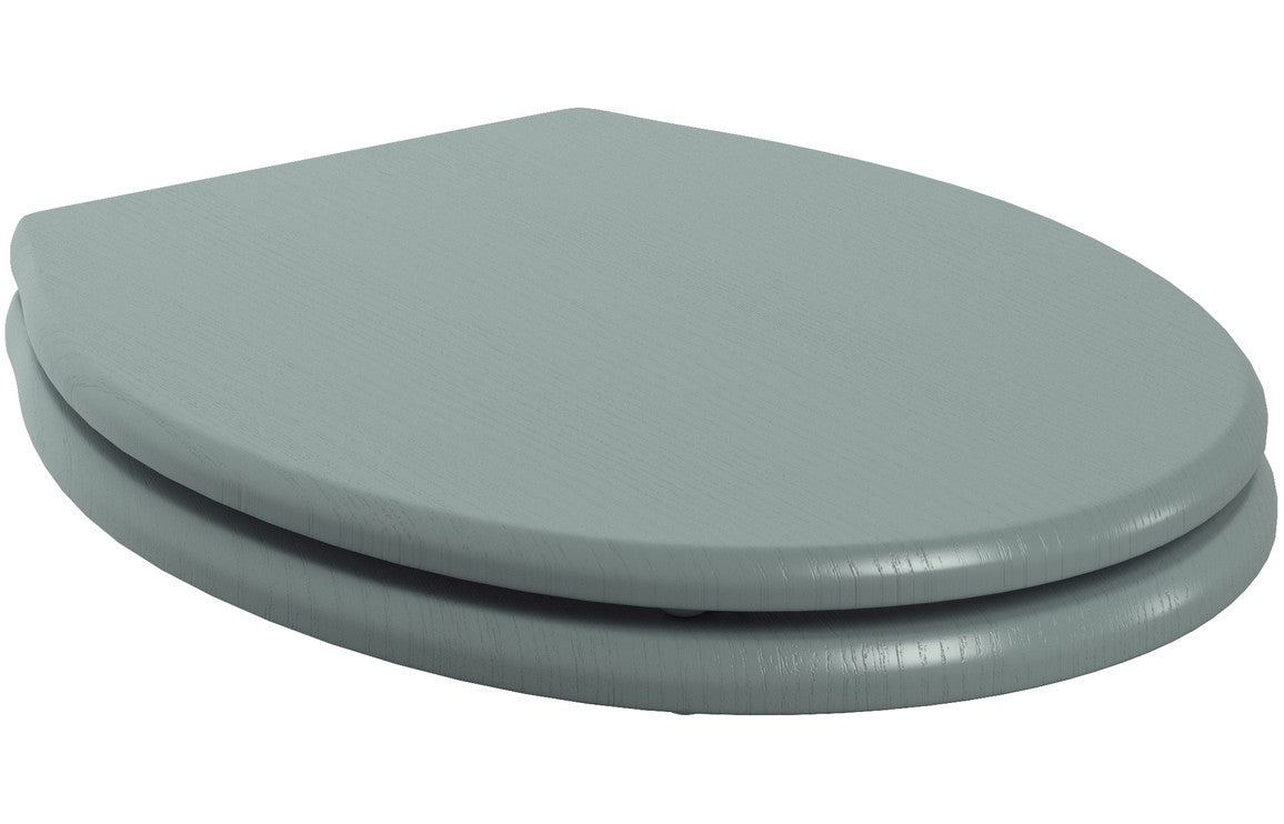 Prystine Mesquite Soft Close Wood Effect Toilet Seat - Sea Green Ash - PRIS2607