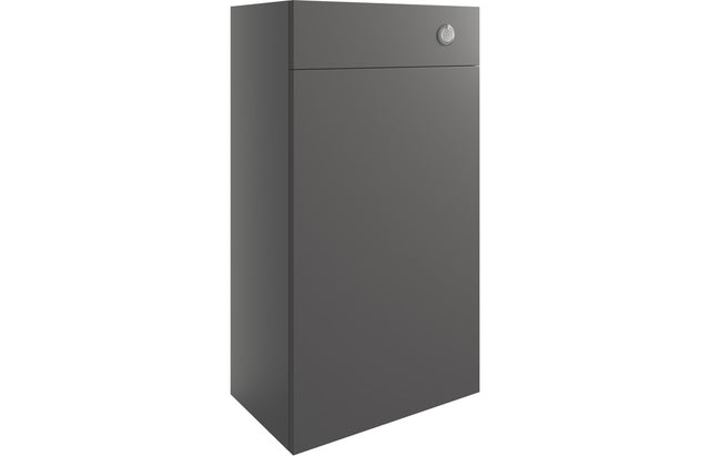 Prystine Visalia WC Unit 500mm - Onyx Grey Gloss - PRIS2781