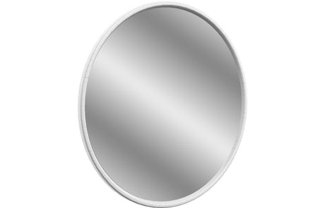 Prystine Mesquite Round Mirror 550 x 550mm - Satin White Ash - PRIS103721