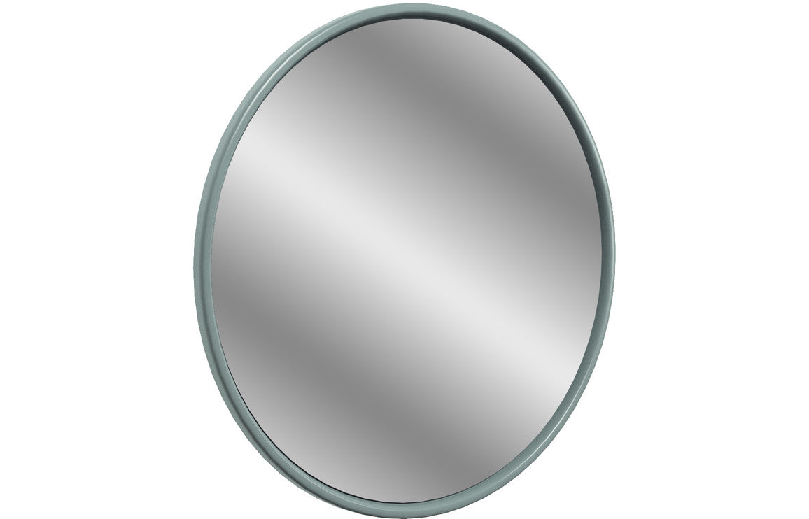 Prystine Mesquite Round Mirror 550 x 550mm - Sea Green Ash - PRIS103722