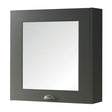 Kartell Astley Mirror Cabinet 600mm - Matt Grey - FUR524AS