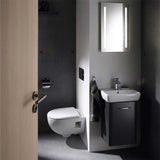 Geberit Selnova Rimless Wall Hung Pan With Quick Release Seat - White - 501.750.00.1 - TAP 'N' SHOWER