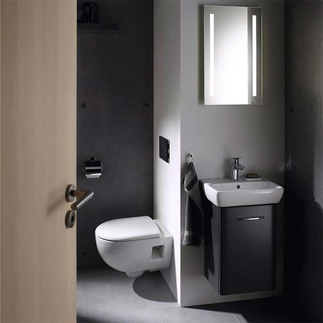 Geberit Selnova Rimless Wall Hung Pan With Quick Release Seat - White - 501.750.00.1 - TAP 'N' SHOWER