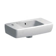 Geberit Selnova Compact LH Countertop Basin 450mm - White - 500.319.01.7 - TAP 'N' SHOWER