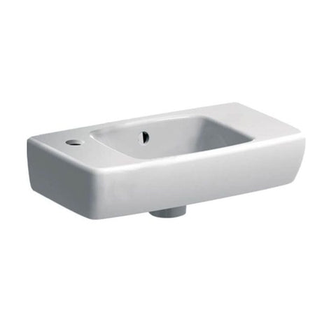 Geberit Selnova Compact LH Countertop Basin 450mm - White - 500.319.01.7 - TAP 'N' SHOWER
