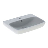 Geberit Selnova 1 Tap Hole Square Countertop Basin 650mm - White - 501.465.00.7 - TAP 'N' SHOWER