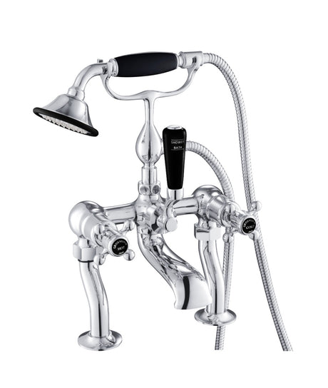 JTP Deck Mounted Bath Shower Mixer with Kit - Chrome - GB76275