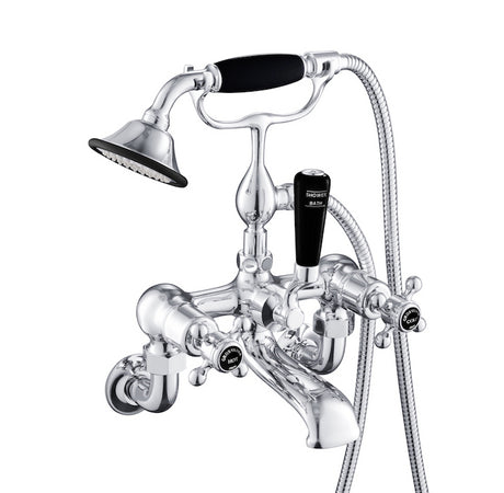 JTP Bath Shower Mixer Wall Mounted with Kit - Chrome - GB76275WM