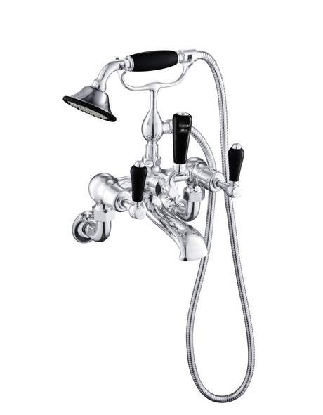 JTP Bath Shower Mixer Wall Mounted with Kit - Chrome - GB85275WM
