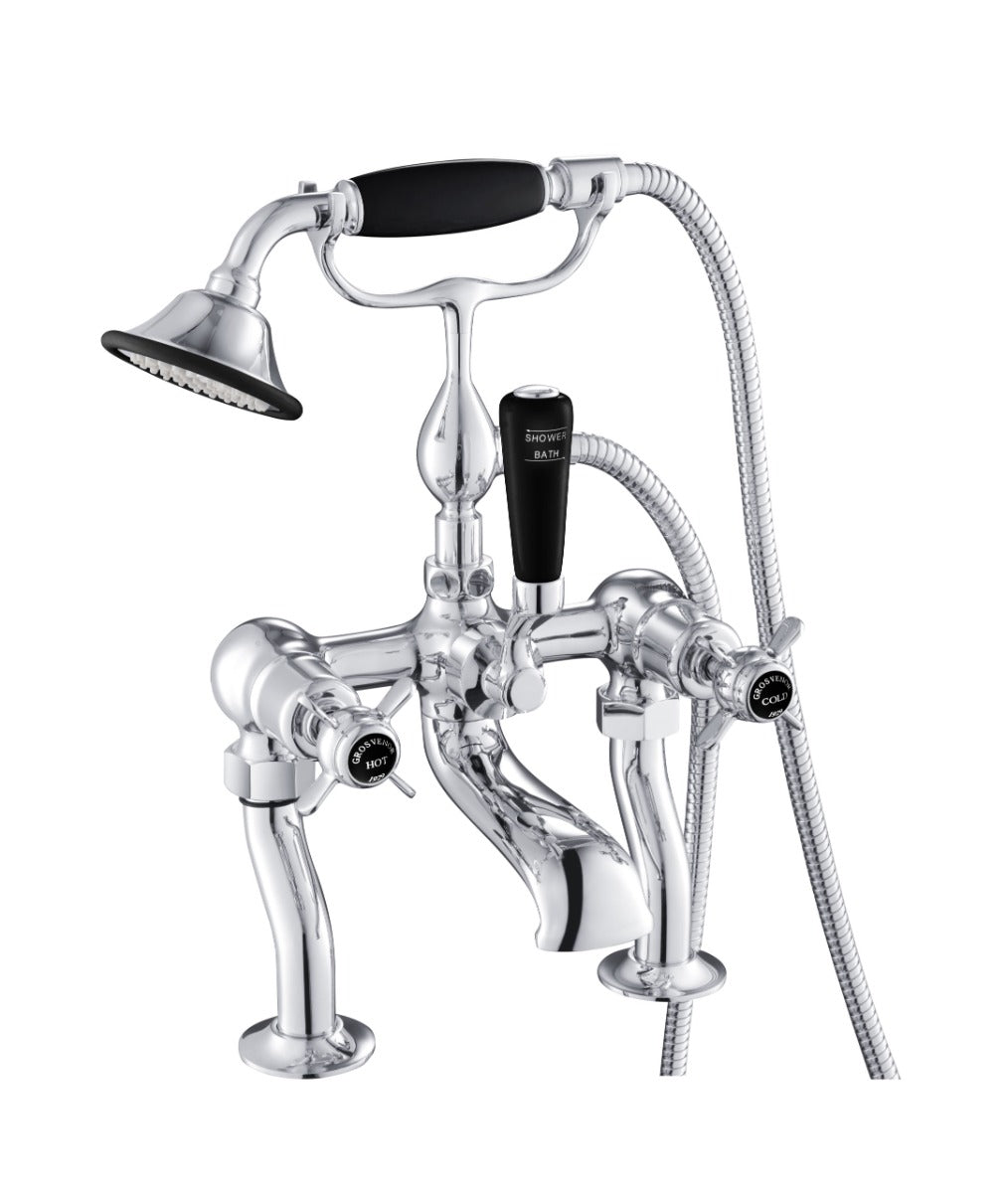 JTP Deck Mounted Bath Shower Mixer with Kit - Chrome - GB98275