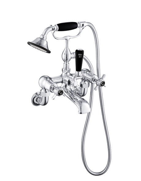 JTP Bath Shower Mixer Wall Mounted with Kit - Chrome - GB98275WM