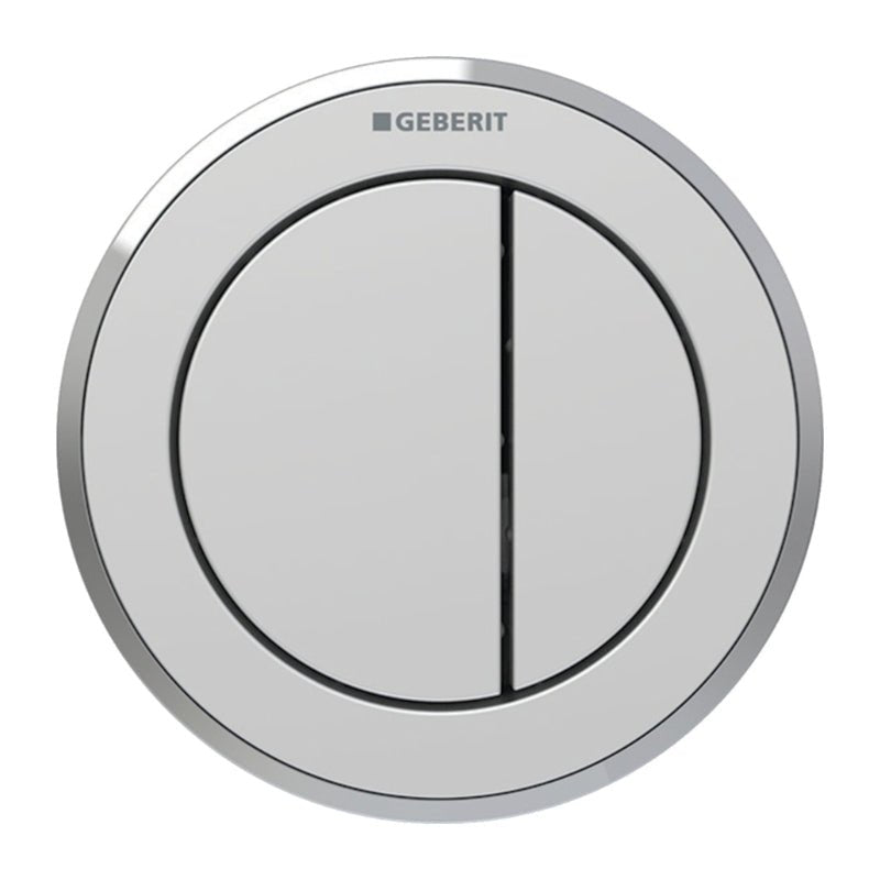 Geberit Type 10 Pnuematic Dual Flush Button Furniture Actuator - Matt Chrome - 116.057.JQ.1 - TAP 'N' SHOWER