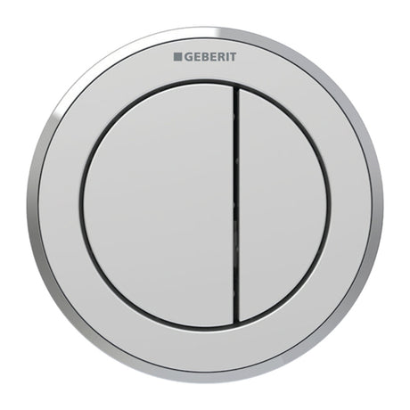 Geberit Type 10 Pnuematic Dual Flush Button Furniture Actuator - Matt Chrome - 116.057.JQ.1