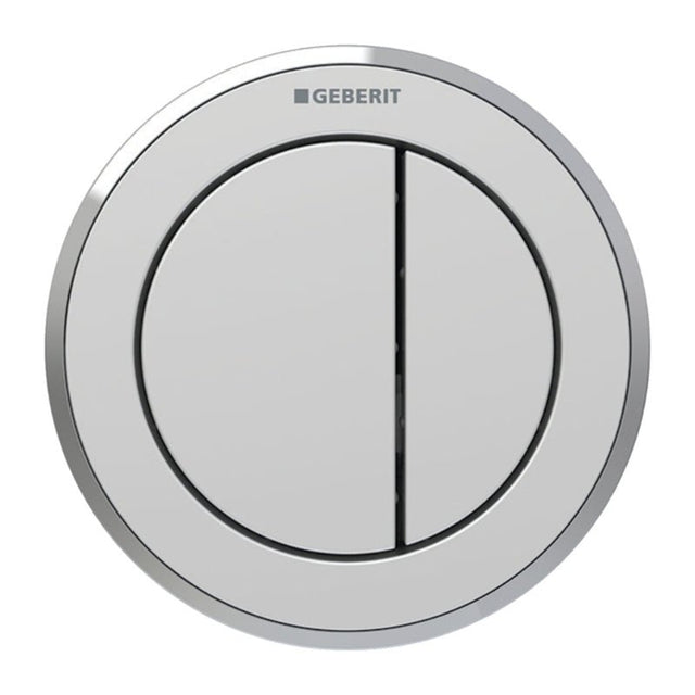 Geberit Type 10 Pnuematic Dual Flush Button Furniture Actuator - Matt Chrome - 116.057.JQ.1 - TAP 'N' SHOWER