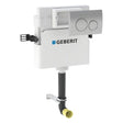 Geberit Delta H Concealed Cistern with Delta20 Dual Flush Plate 450mm - 109.103.21.2