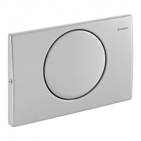 Geberit Delta10 Flush Plate for Single Flush - Brushed Stainless Steel - 115.101.00.5