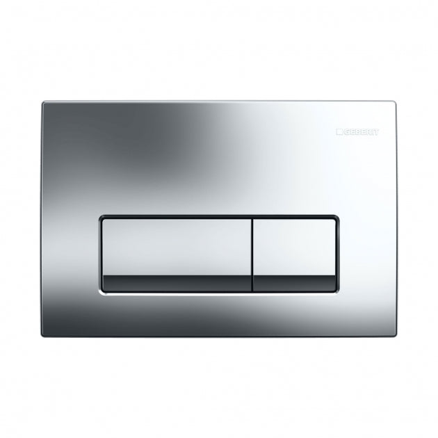 Geberit Delta50 Dual Flush Plate - Gloss Chrome - 115.105.21.5
