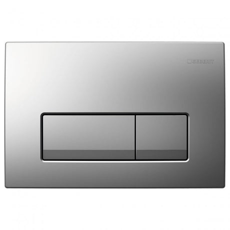 Geberit Delta50 Flush Plate for Dual Flush - Matt Chrome Plated - 115.105.46.5
