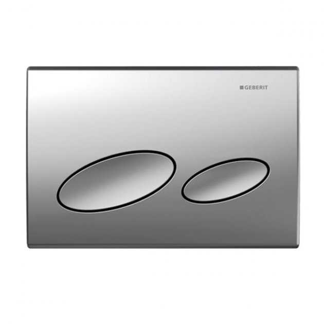 Geberit Kappa20 Modern Dual Flush Plate - Matt Chrome - 115.228.46.1