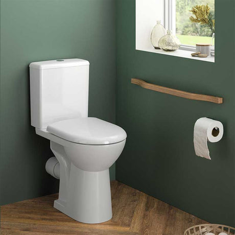 Geberit Selnova Comfort Raised Close Coupled Pan Height 460mm - White - 501.456.00.6 - TAP 'N' SHOWER