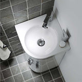 Geberit Selnova 1 Tap Hole Compact Corner Basin 450mm - White - 501.519.00.6 - TAP 'N' SHOWER
