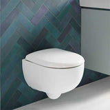 Geberit Selnova Compact Soft Close Toilet Seat and Cover - White - 501.878.00.1 - TAP 'N' SHOWER