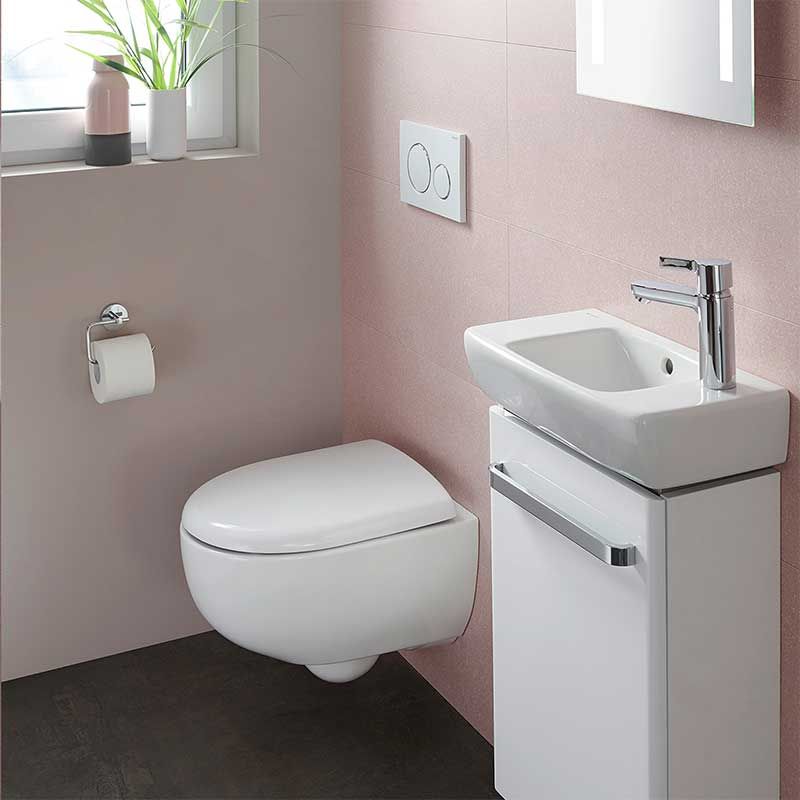 Geberit Selnova Compact Soft Close Toilet Seat and Cover - White - 501.931.00.1 - TAP 'N' SHOWER
