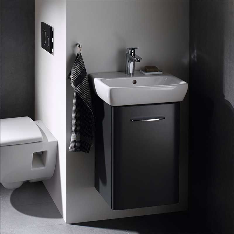 Geberit Selnova 1 Tap Hole Compact Countertop Basin 450mm - White - 501.515.00.6 - TAP 'N' SHOWER