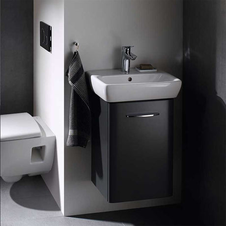 Geberit Selnova 1 Tap Hole Compact Countertop Basin 450mm - White - 501.515.00.6 - TAP 'N' SHOWER